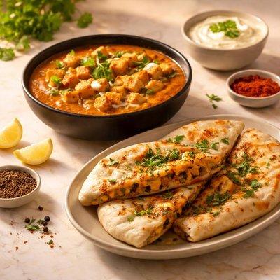 Naan Paneer Stuffed